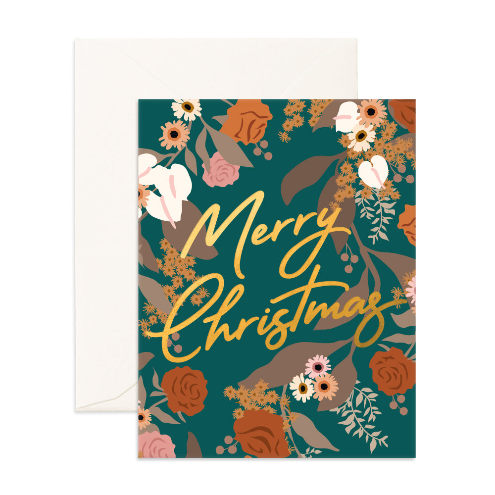 Merry Christmas Garden Blank Card
