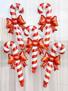 Balloon Red Candy Cane