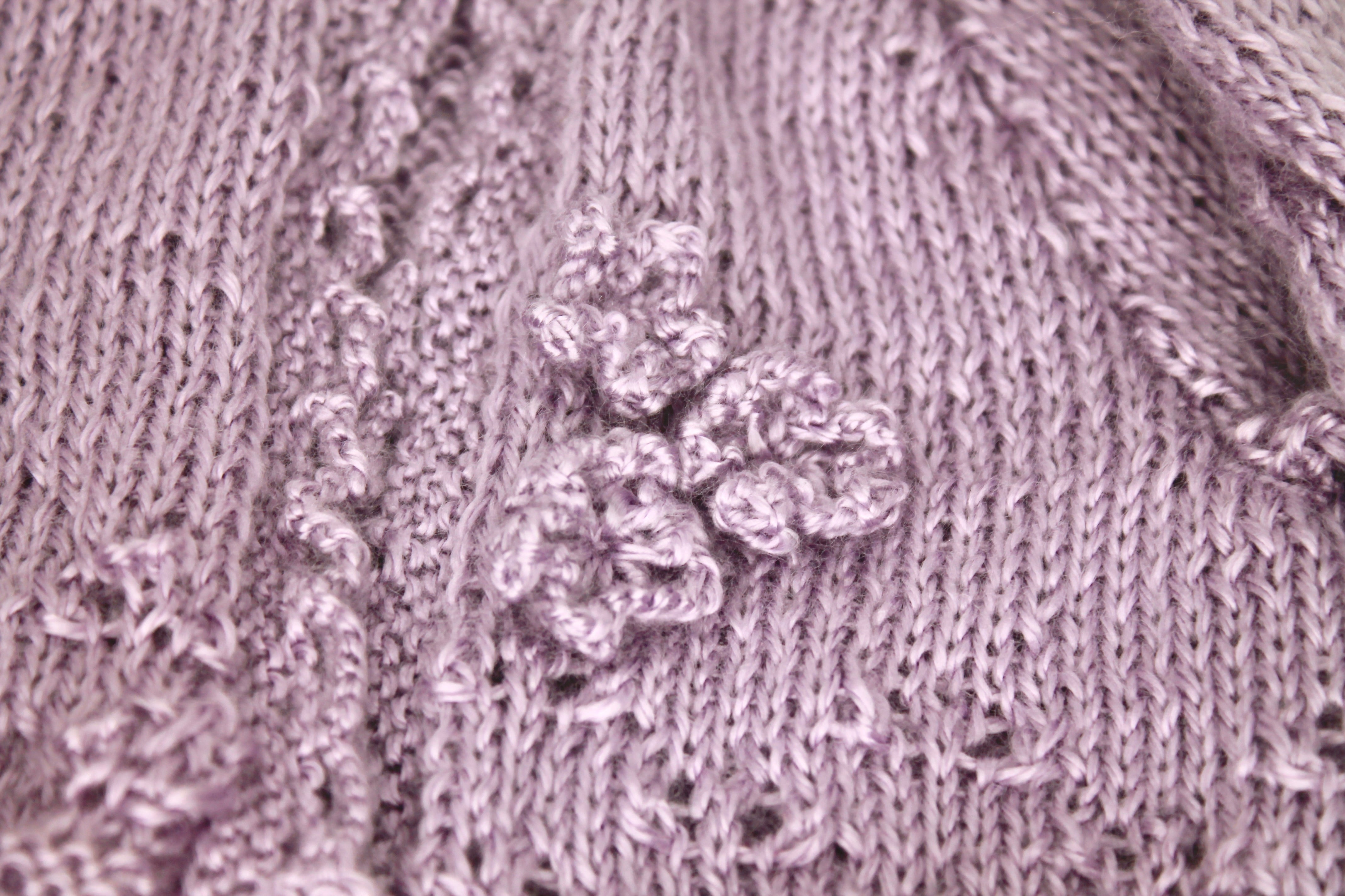 Penelope Lavender 0-3 Month Handknitted Set