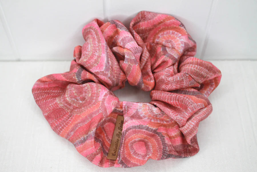 Small Indigenous Rayon Scrunchie
