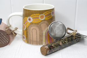 Indigenous Path Behind The Mountain Mug & Le Grey Tea Gift Set