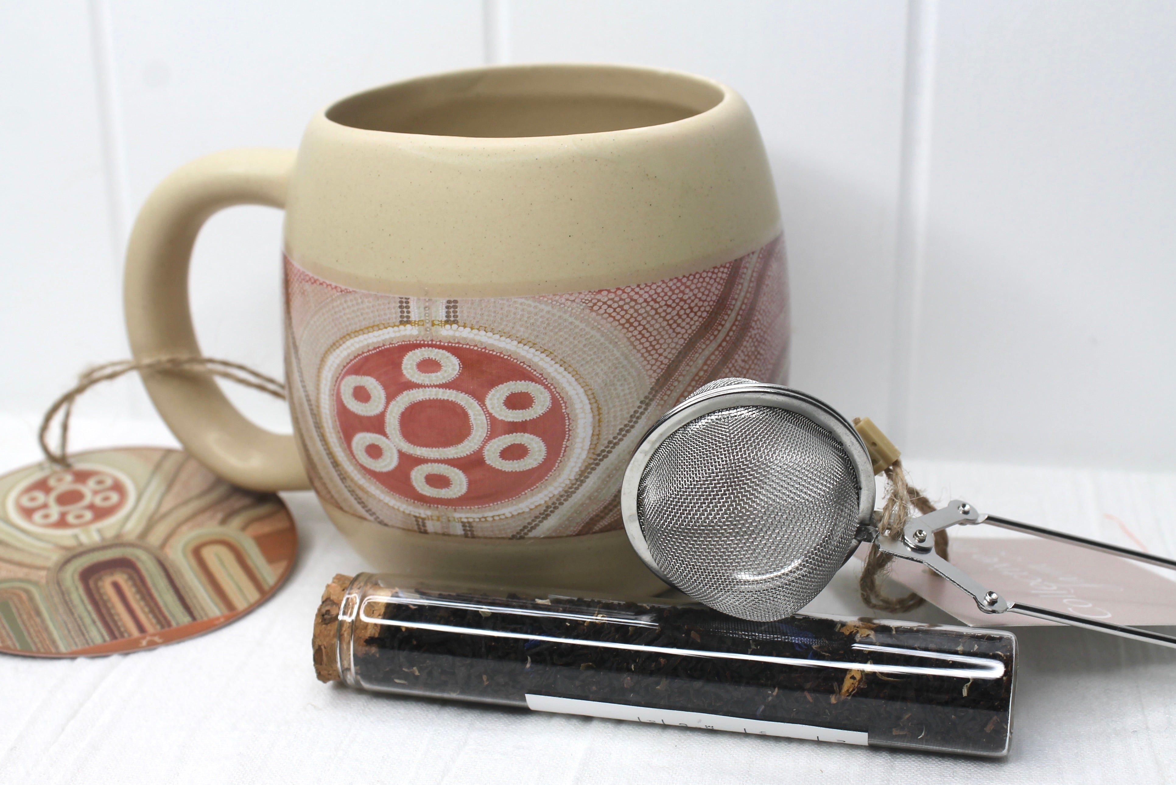 Indigenous Evening Star Mug & Crystal Tea Gift Set
