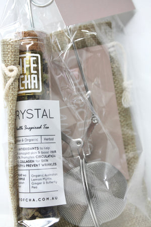 Sphere Tea Infuser & Crystal Tea Gift Set