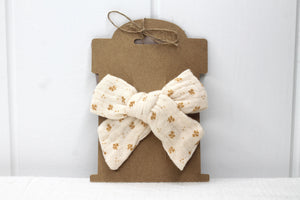 Addy Double Cloth Bow Clip