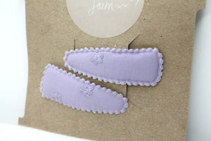 Lavender Snap Clip Set