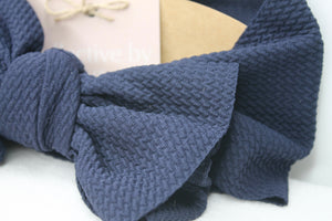 Navy Cindy Newborn / Baby Headband