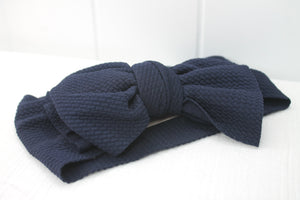 Navy Cindy Newborn / Baby Headband