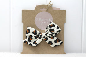 Leopard Bow Clip