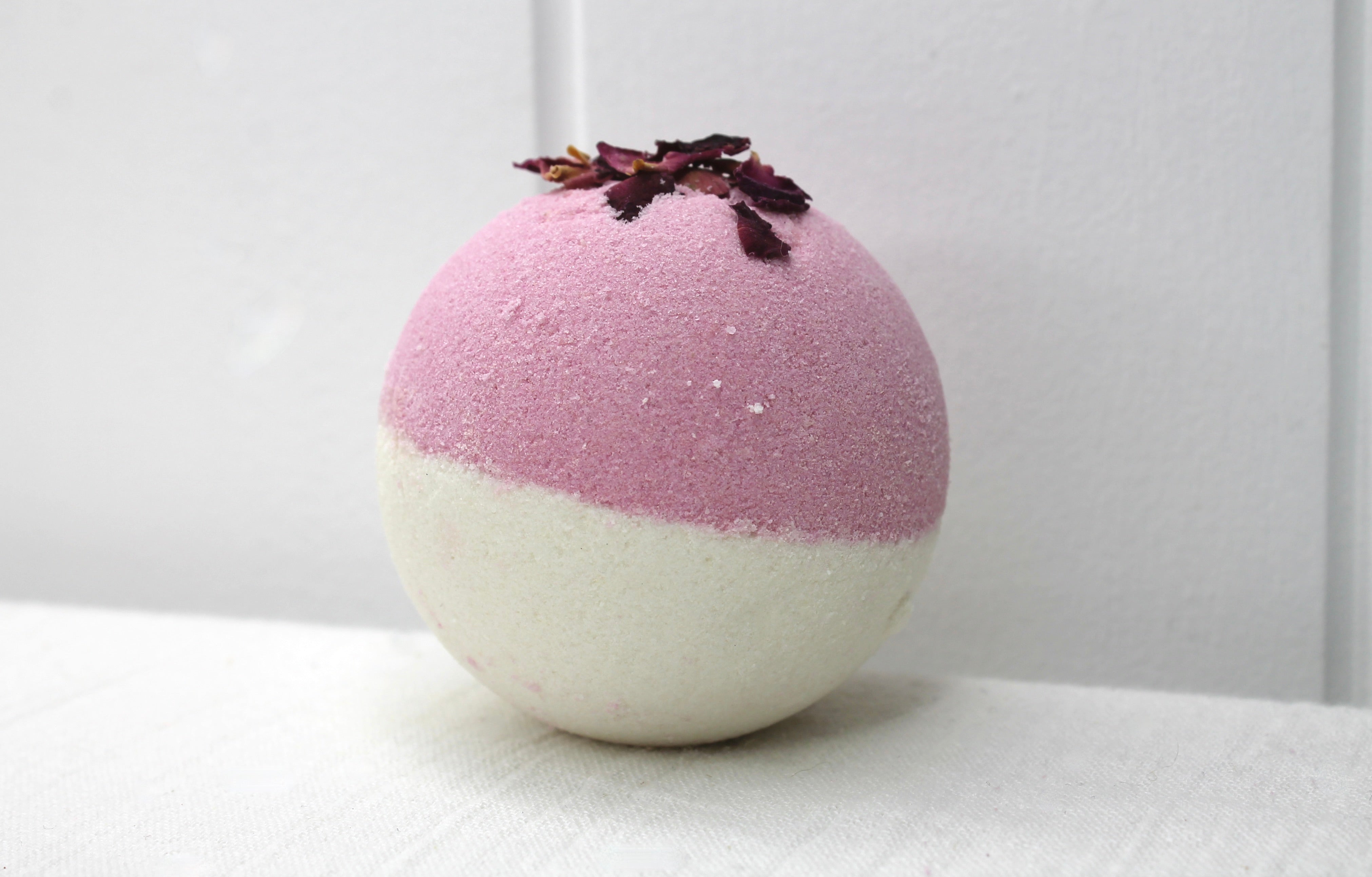 Rose Geranium Goat Milk Handmade Bath Bomb