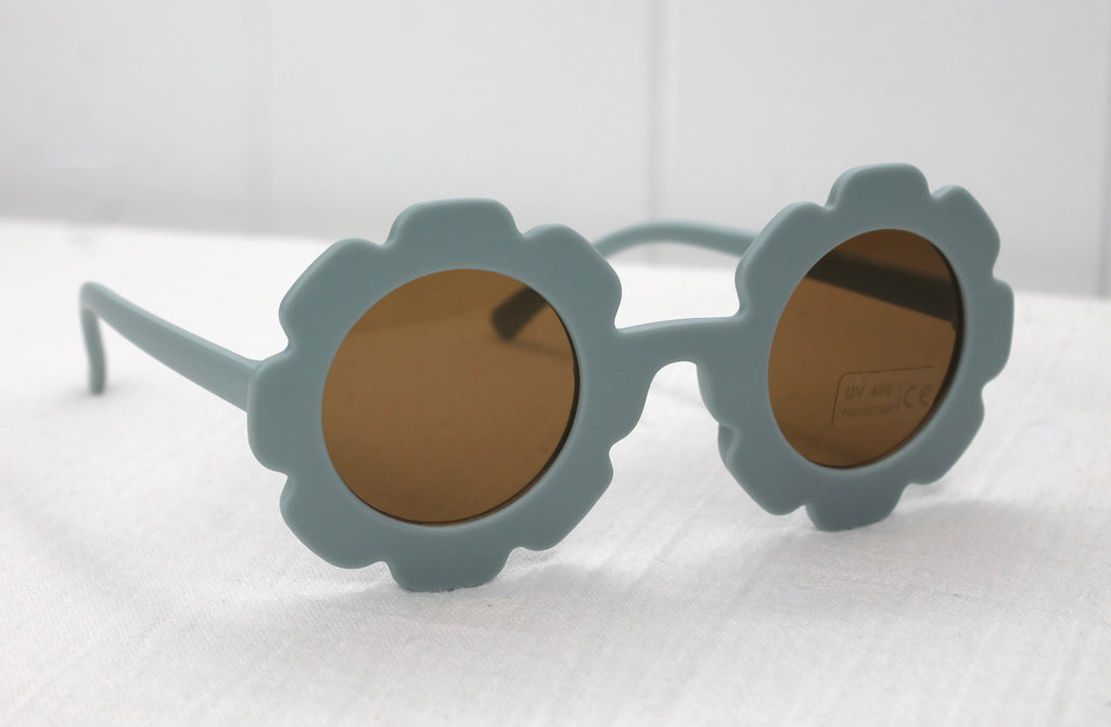 Blue Retro Kids Sunglasses