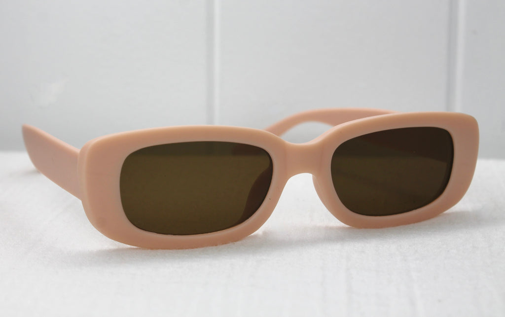 Pink Rectangle Kids Sunglasses