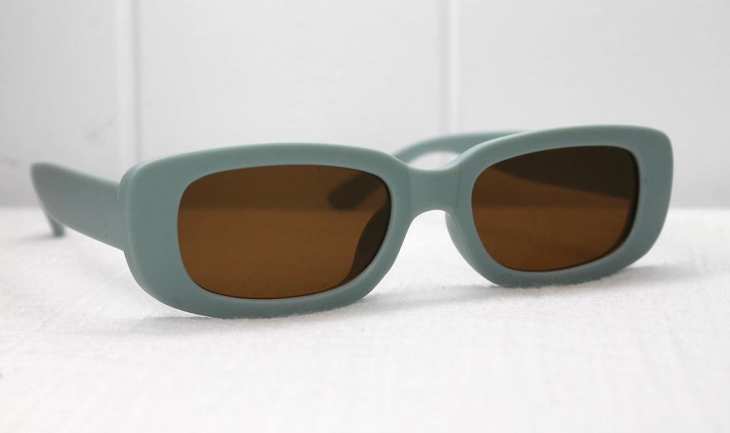 Blue Rectangle Kids Sunglasses