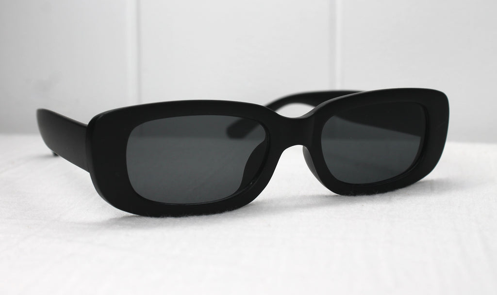 Black Rectangle Kids Sunglasses