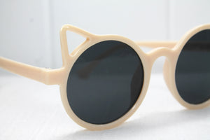Cream Cat Kids Sunglasses