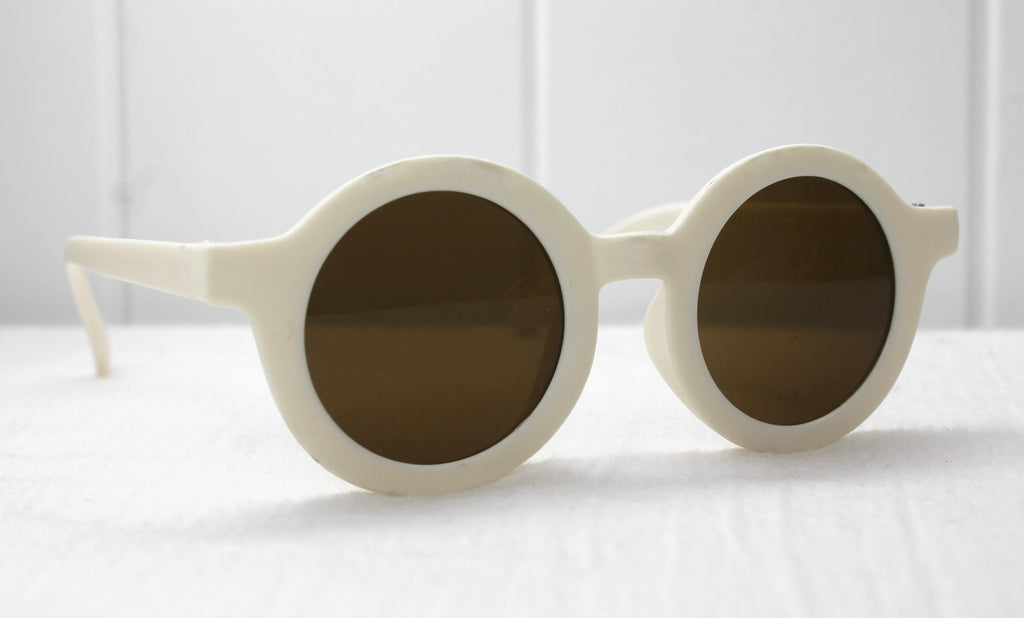 White Round Kids Sunglasses