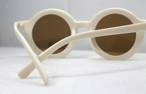 Cream Round Kids Sunglasses (needs photo)