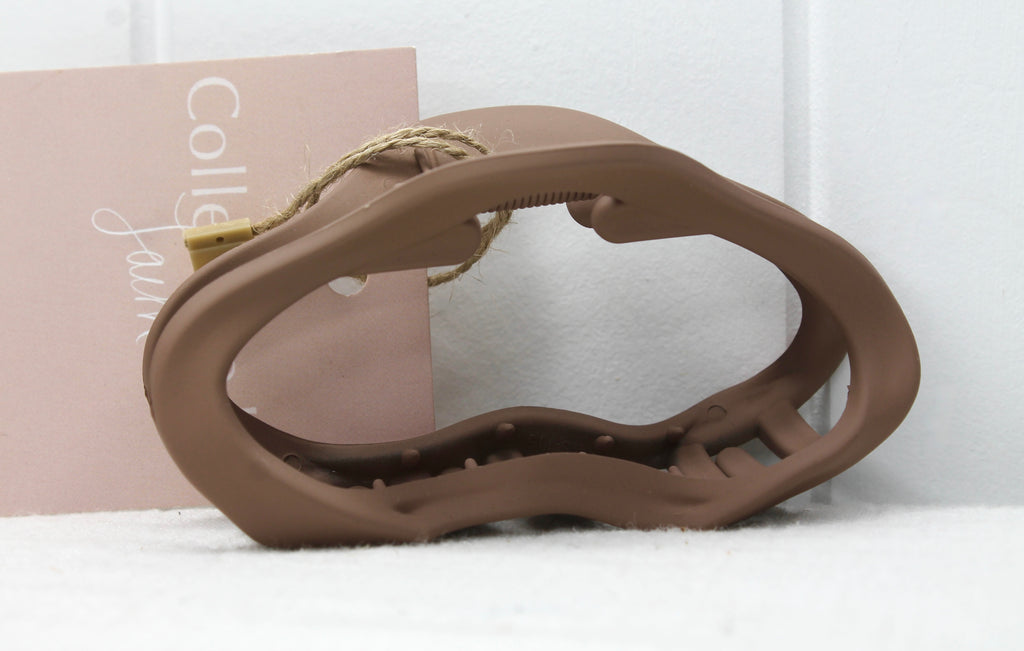Taupe Rachel Claw Clip Large