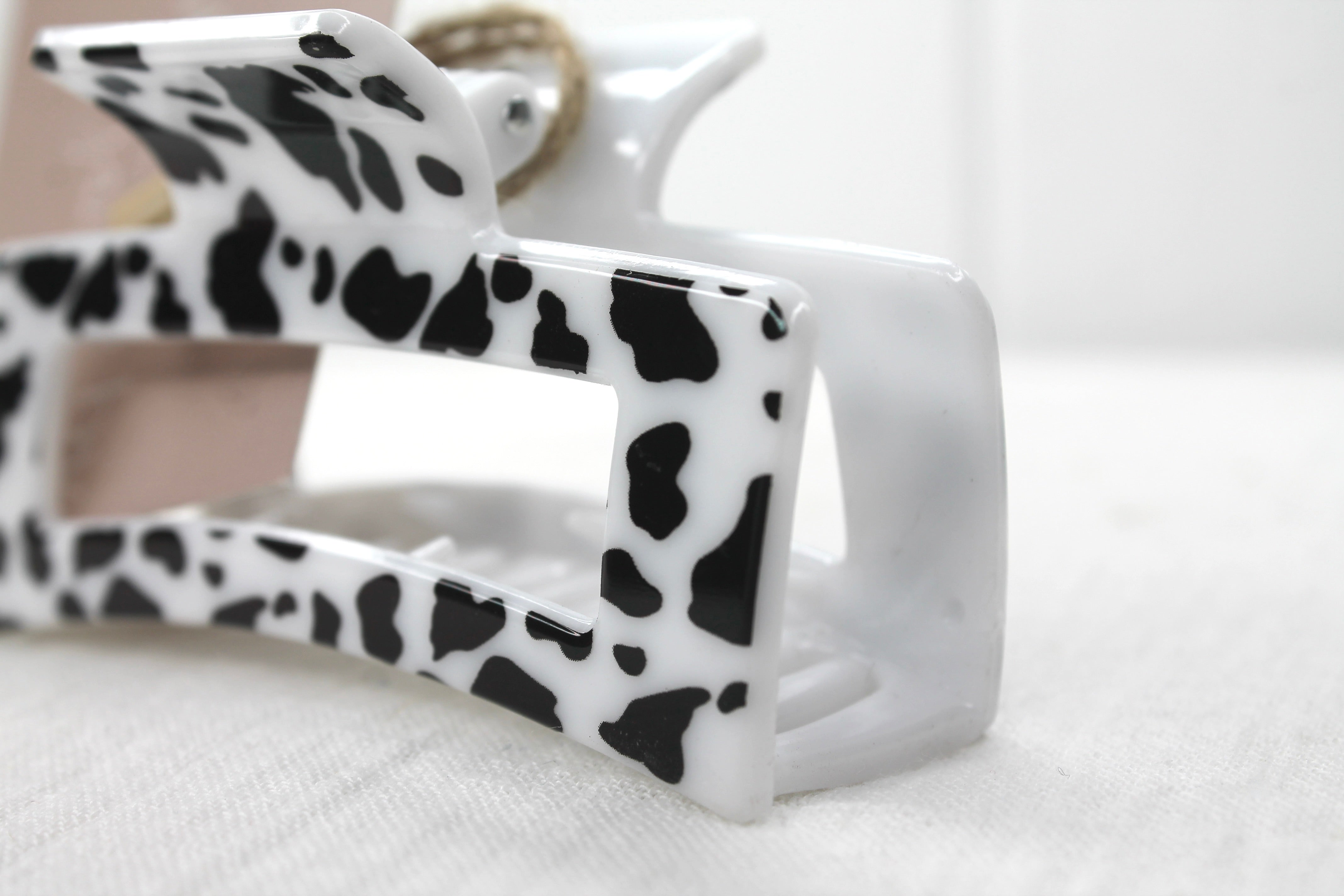 Callie Cow Print Claw Clip Medium