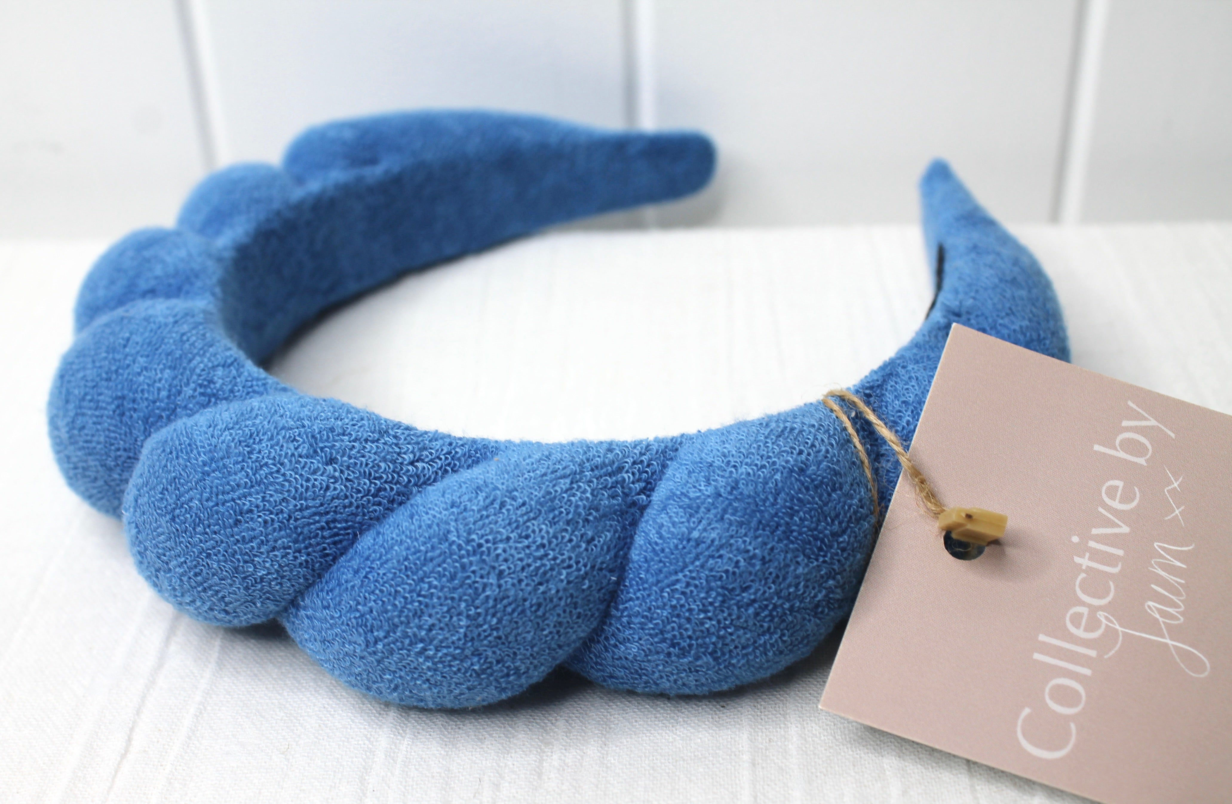 Dark Blue Bubble Make-up Headband