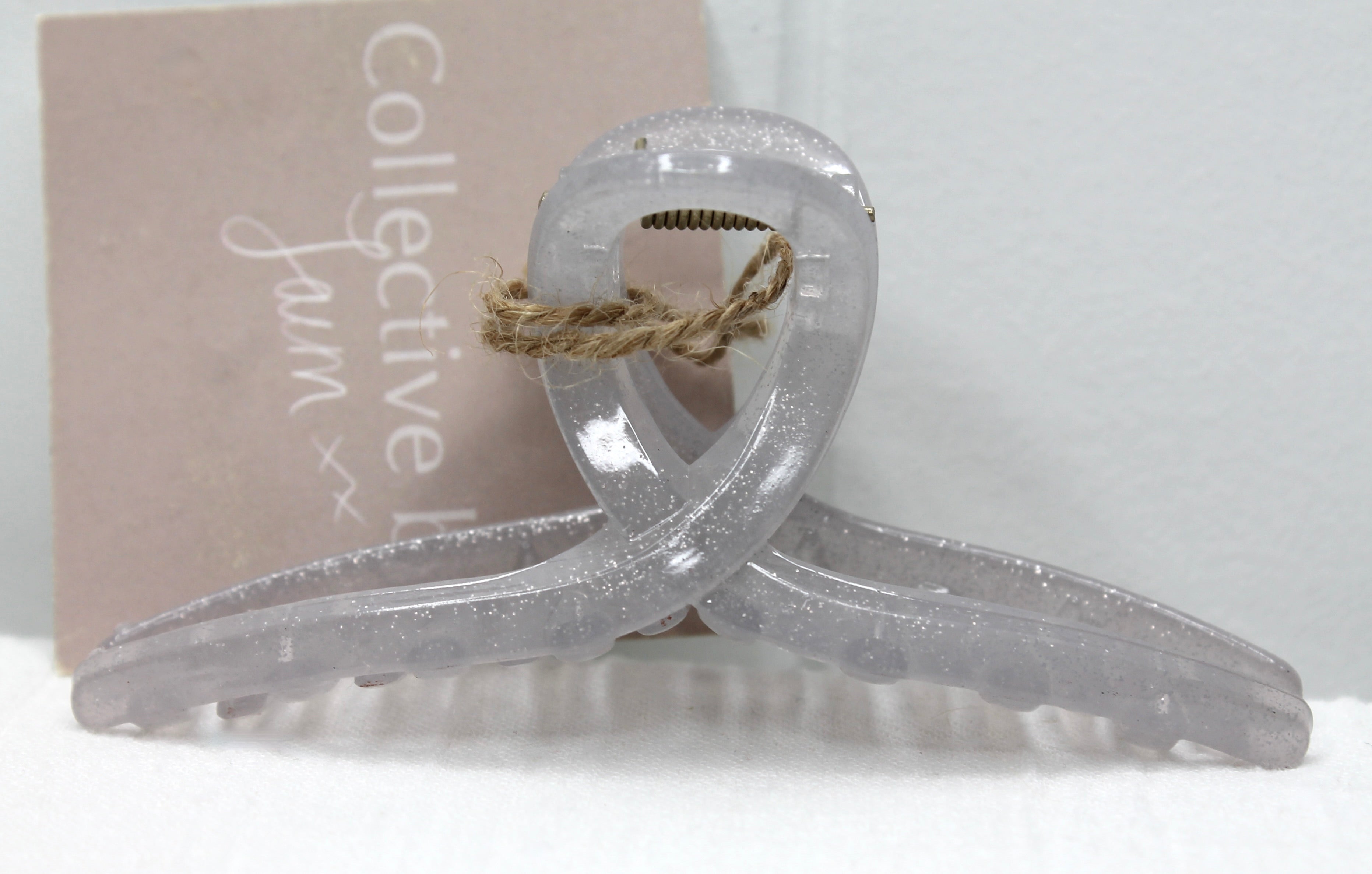 Sky Blue Glitter Kara Claw Clip Large