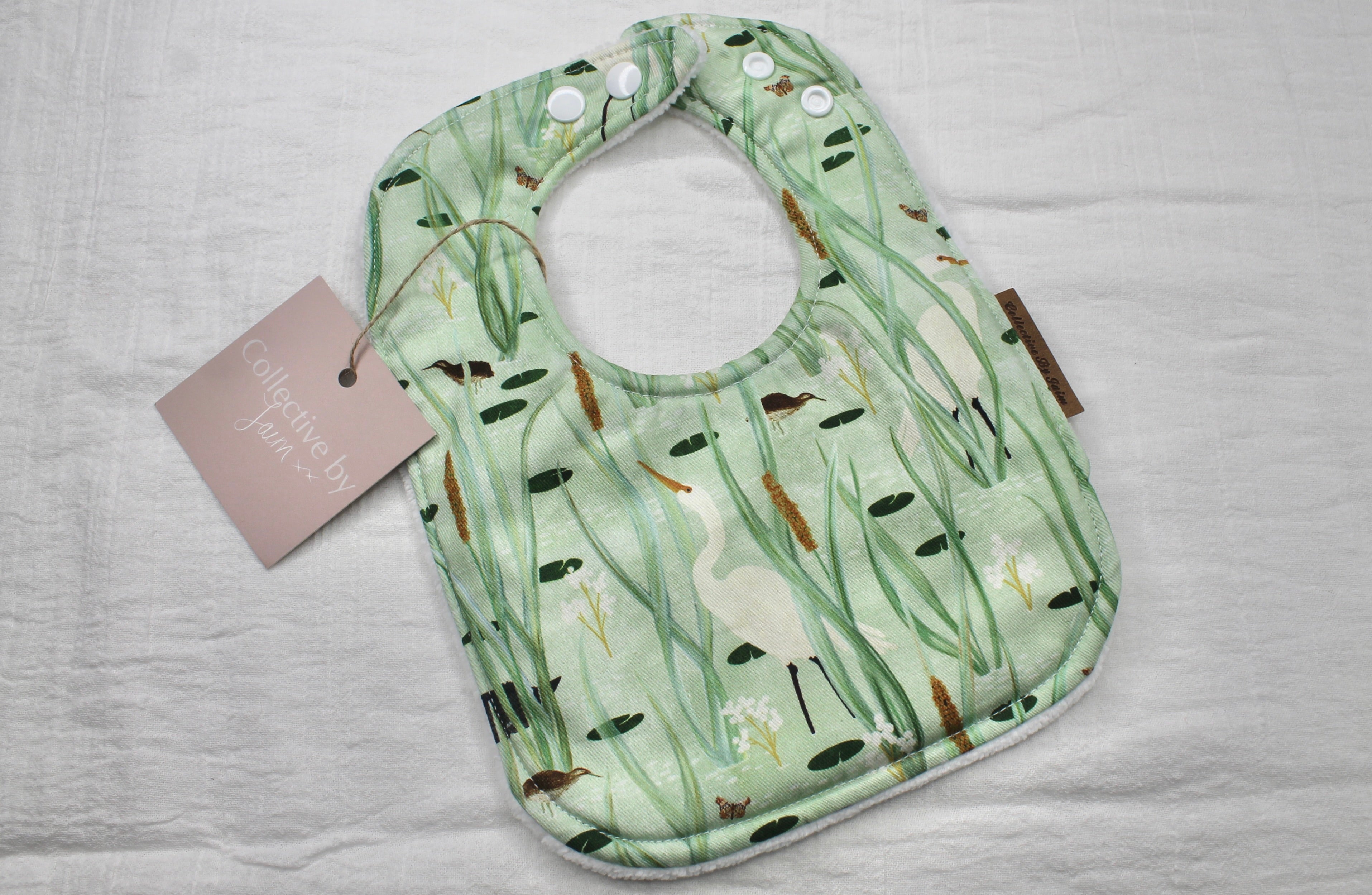 Pond Bib with Cotton Velour Backing