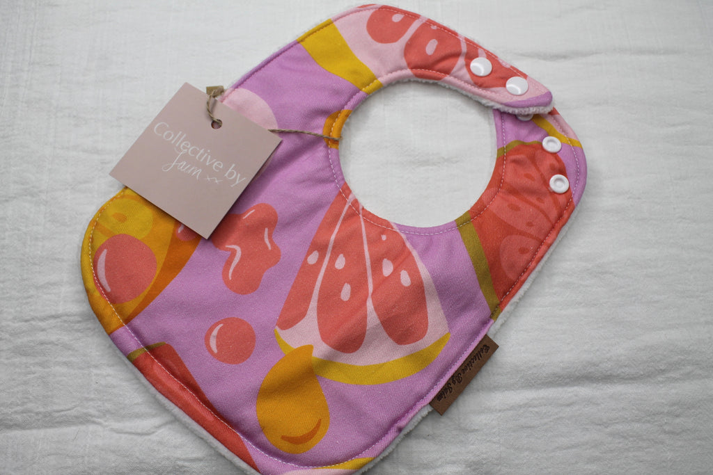 Punch Bib with Cotton Velour Backing