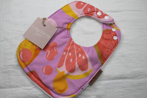 Punch Bib with Cotton Velour Backing