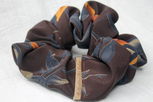 Small Floral Crepe Scrunchie
