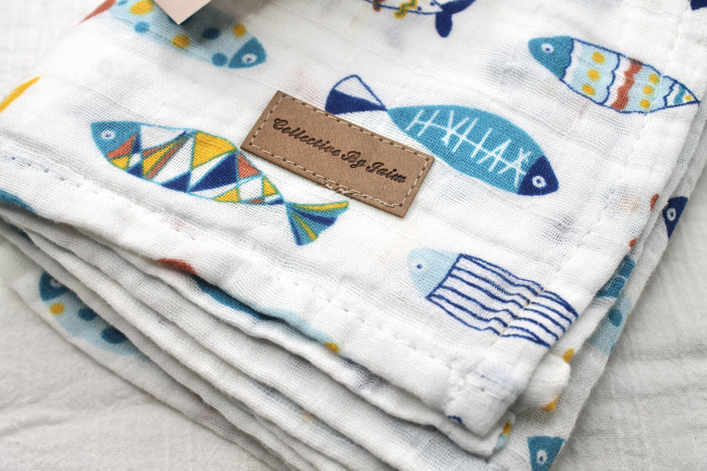 Fish Cotton Swaddle