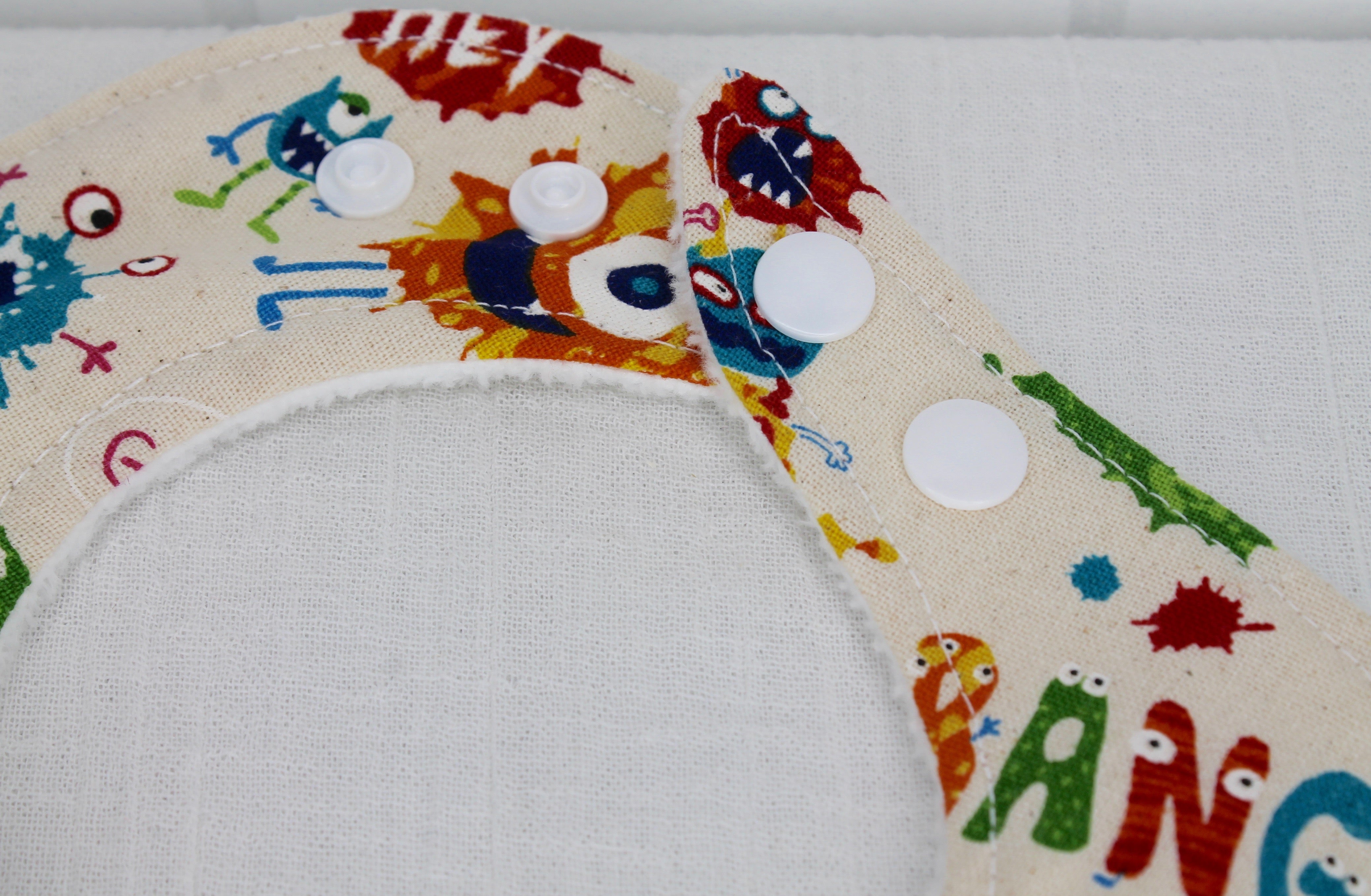 Monster Bib with Cotton Backing
