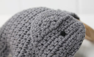 Charcoal Crochet Elephant Toy