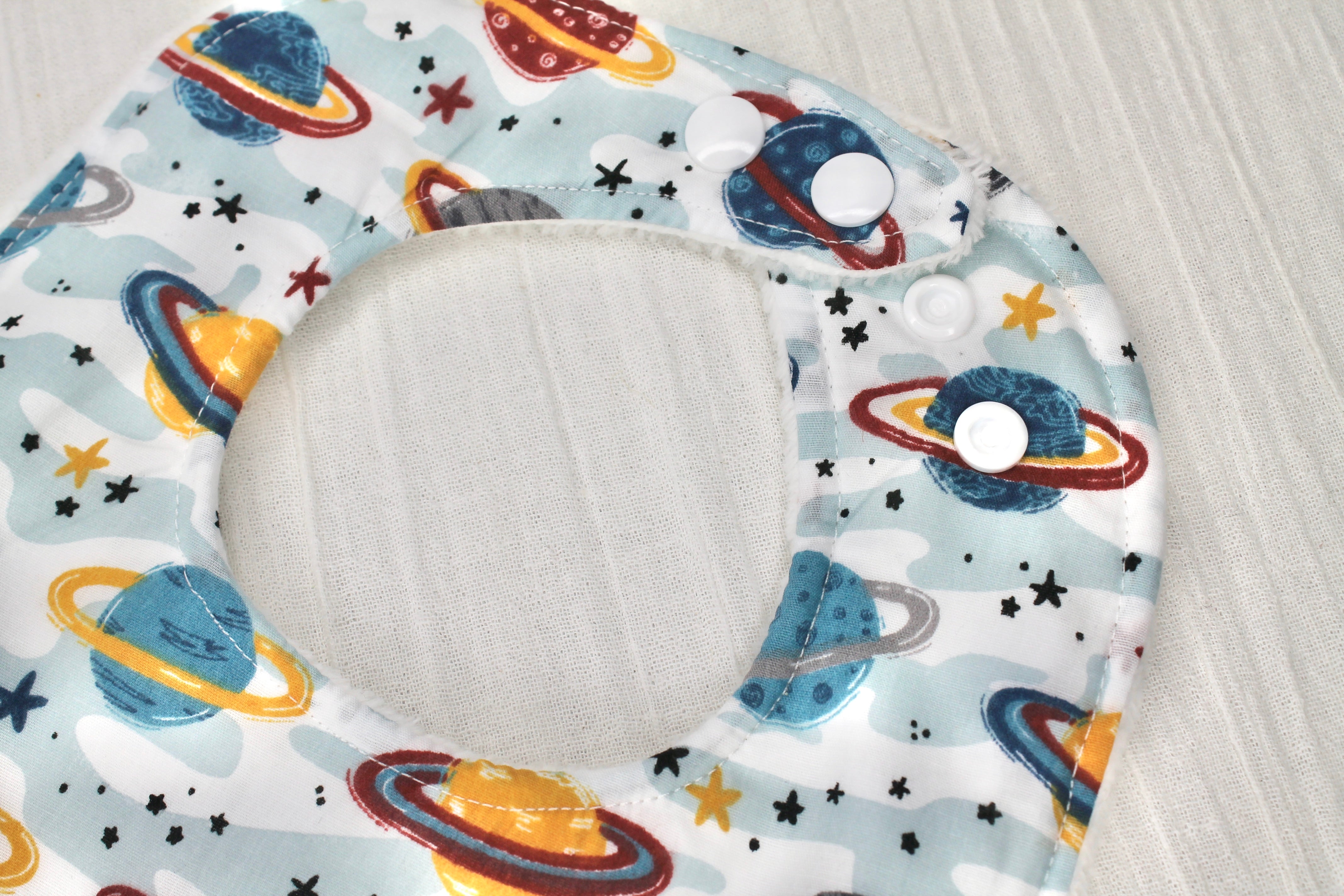 Planet Bib with Cotton Backing