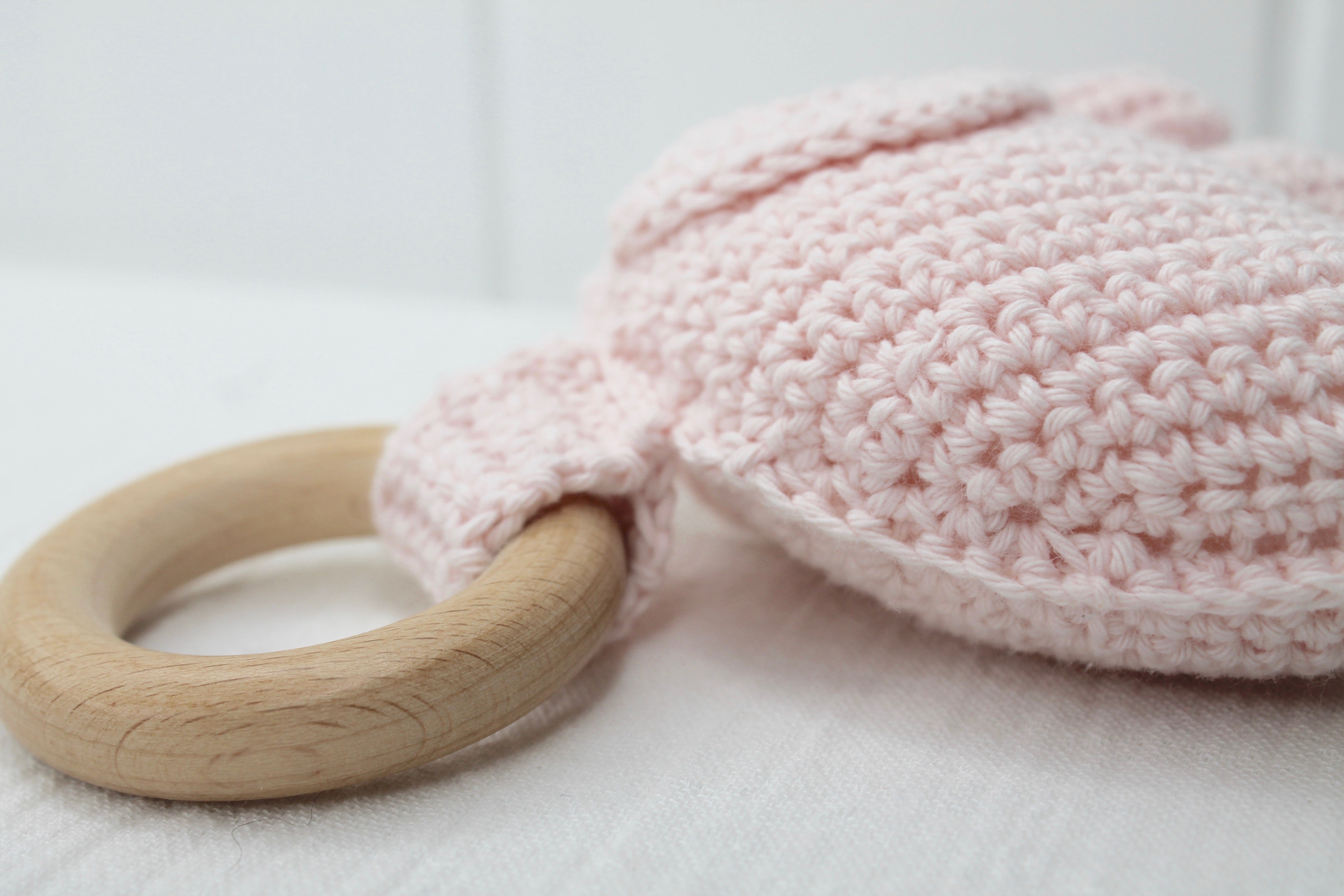 Baby Pink Crochet Elephant Toy