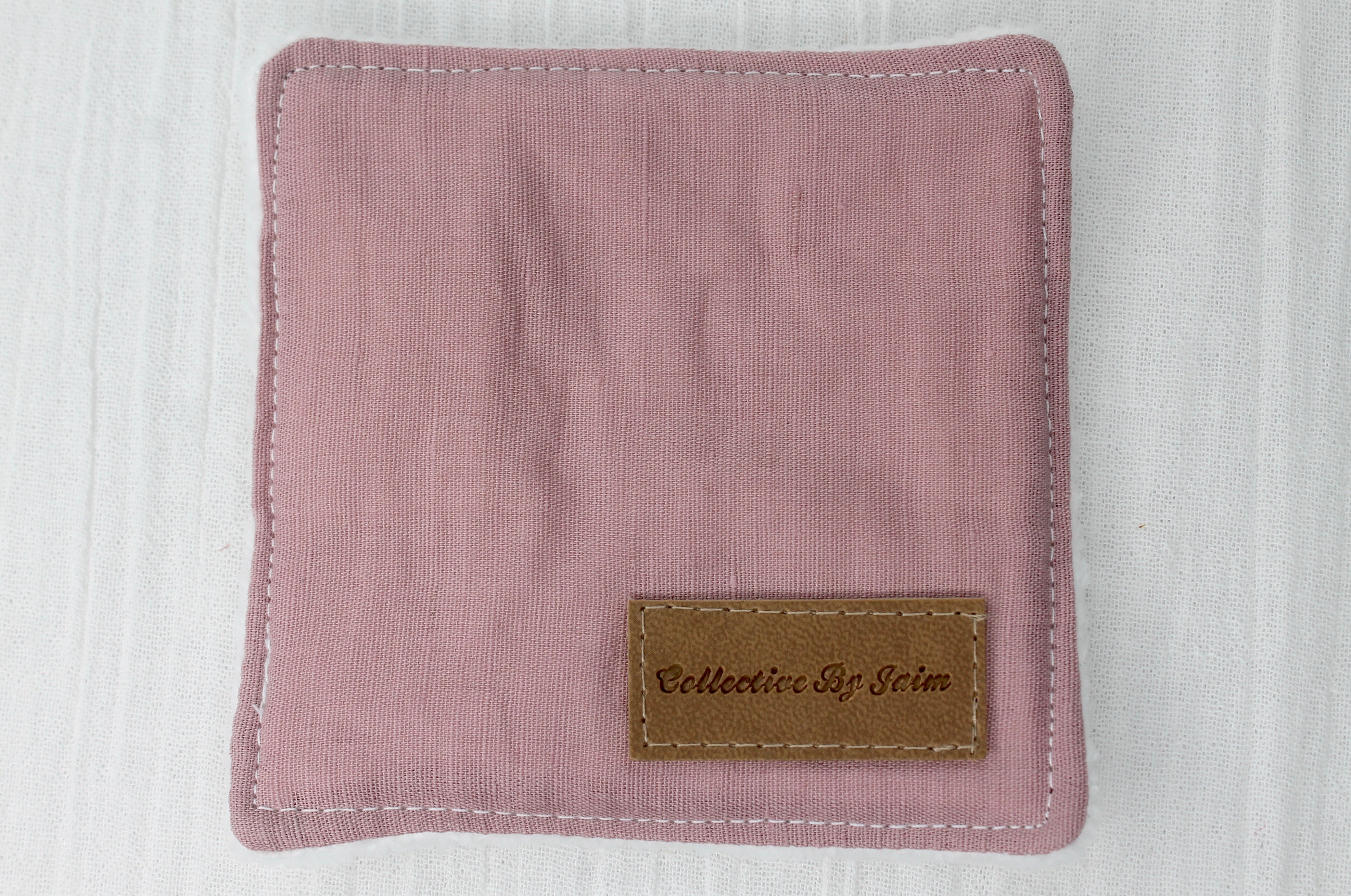 Square Cleanser Wipe - Dusty Pink Linen