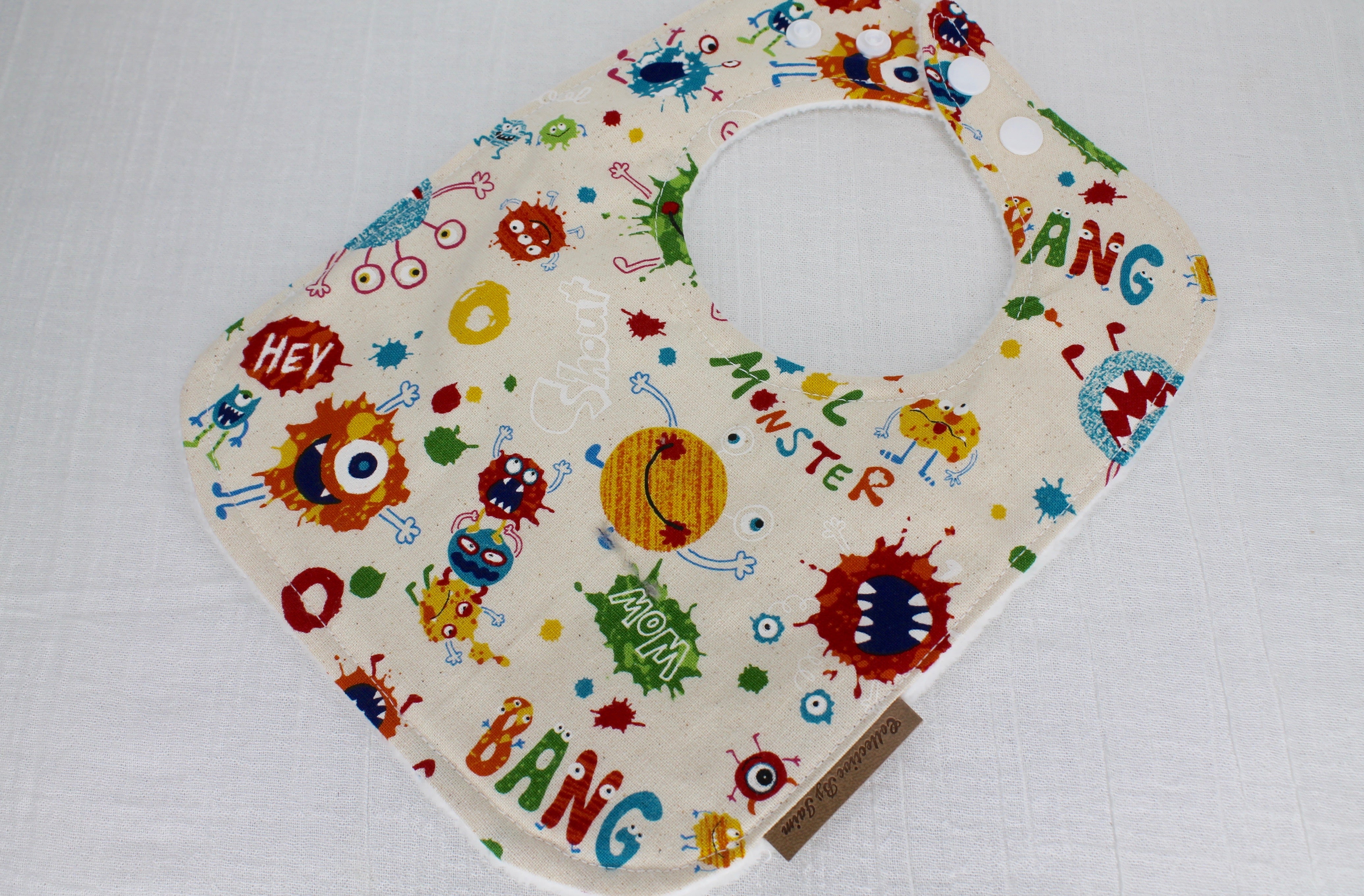 Monster Bib with Cotton Backing