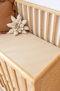 Oat Fitted Cot Sheet