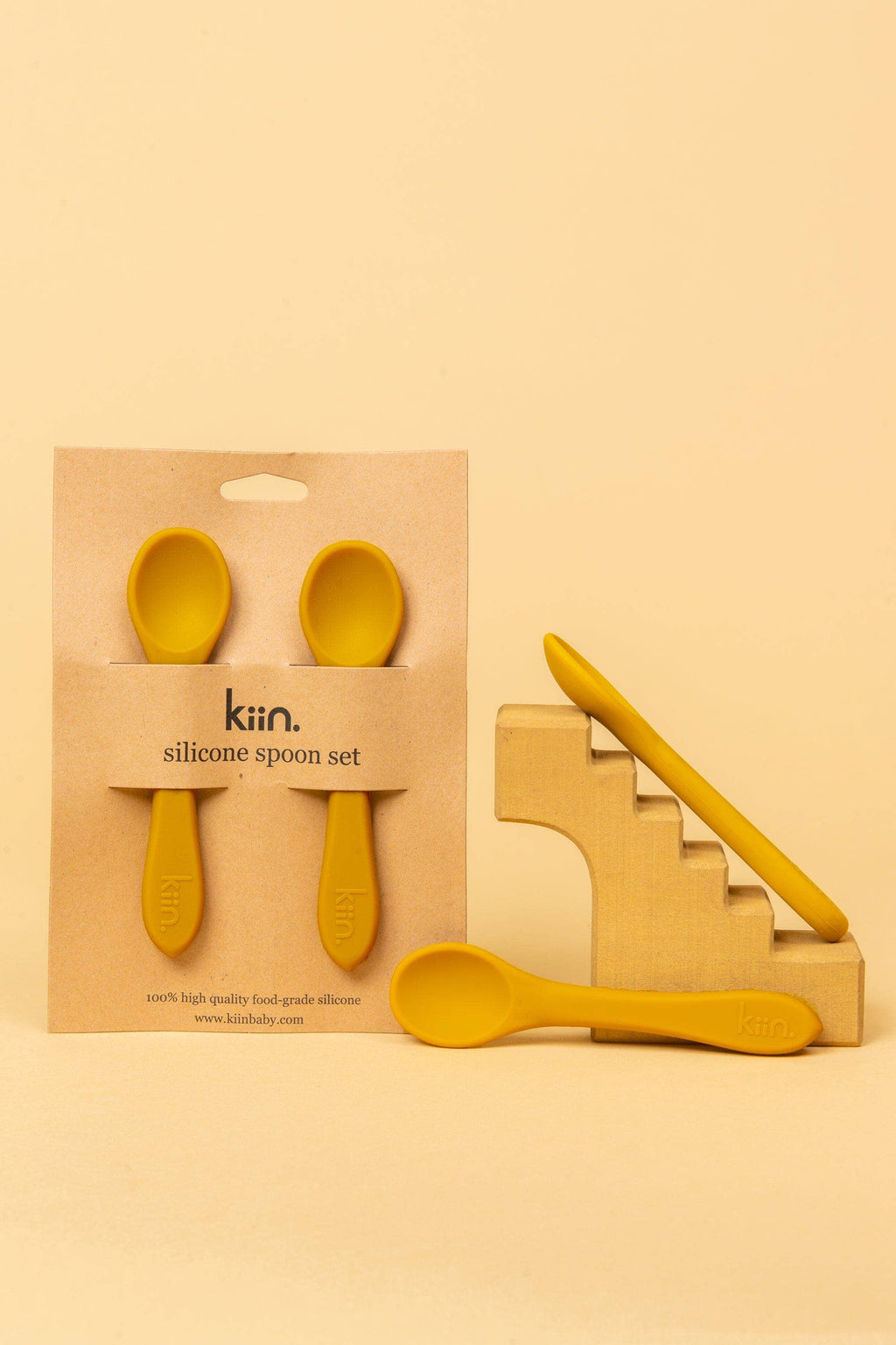 Mustard Silicone Spoon Twin Pack
