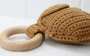 Coffee Crochet Elephant Toy