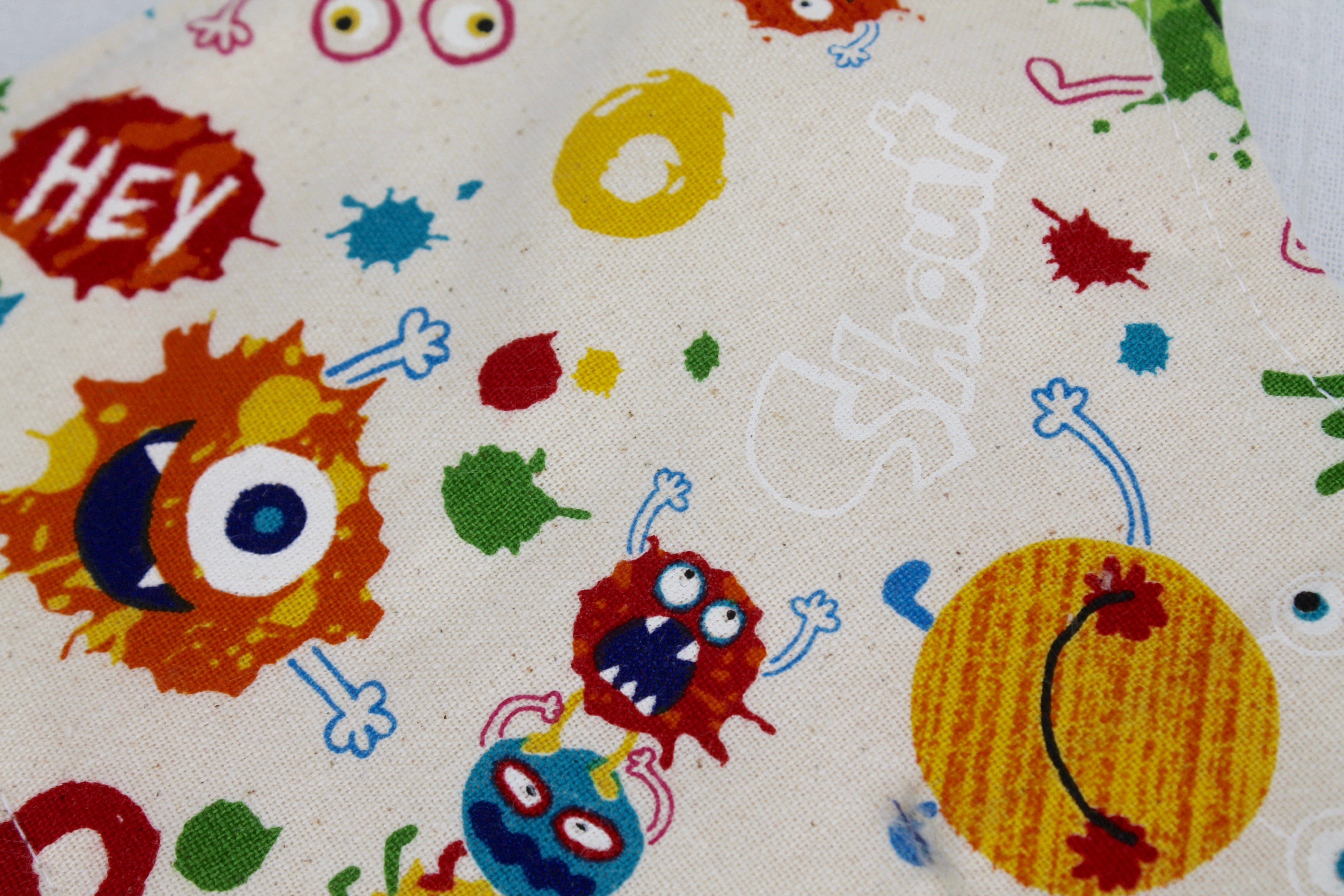 Monster Bib with Cotton Backing