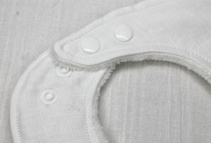 Whitney Lace Bib with Cotton Velour Backing