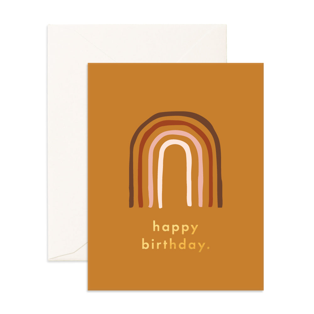 Happy Birthday Rainbow Blank Card