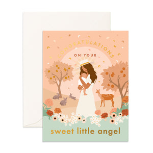 Congratulations On Your Sweet Little Angel Blank Card