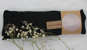 Black Linen Wire Twist Headband