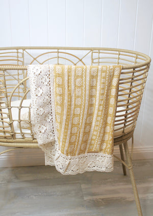 Imogen Bamboo / Cotton Lace Blanket