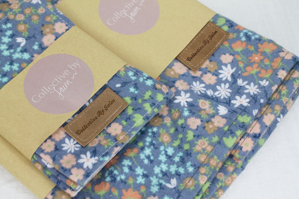 Penelope Flannelette Blanket & Reusable Wipes Set