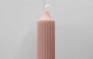 Pink Thin Pillar Candle