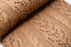 Bronze Knitted Pattern Blanket