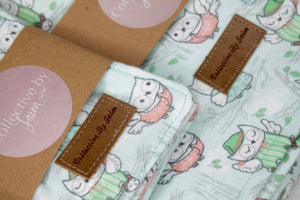 Bedtime Owl Flannelette Blanket & Wipes Set