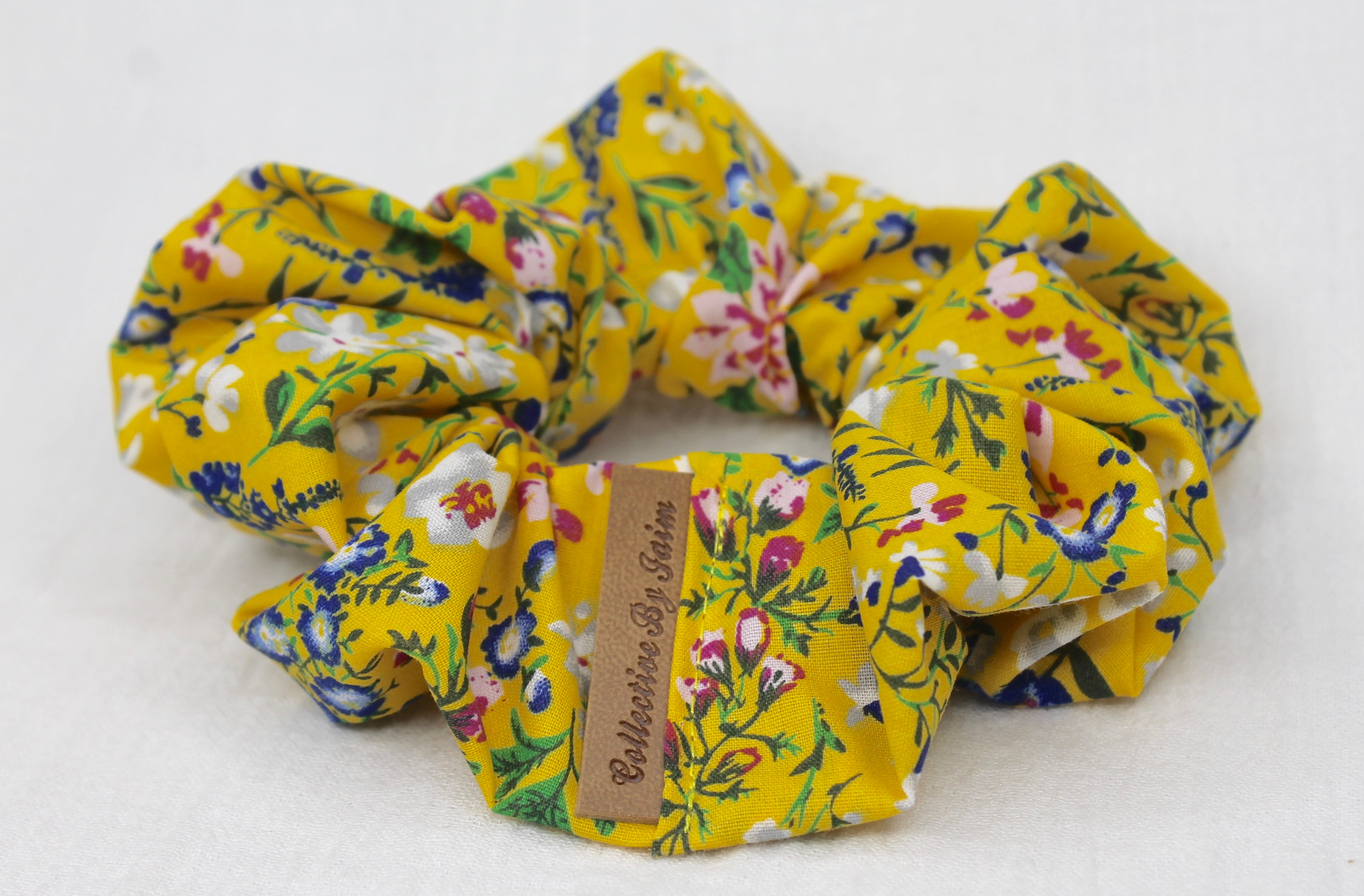 Small Spring Floral Scrunchie