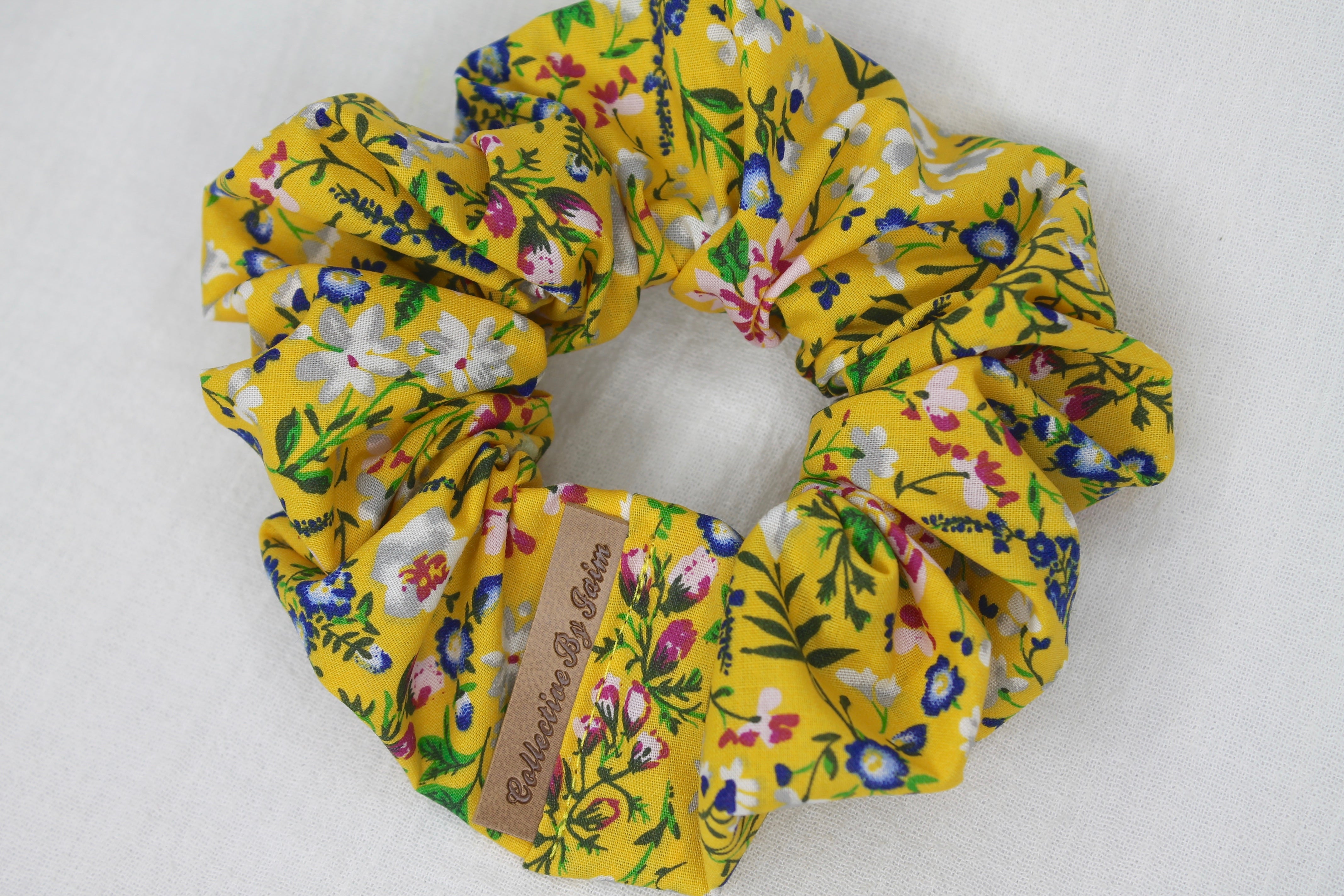 Small Spring Floral Scrunchie